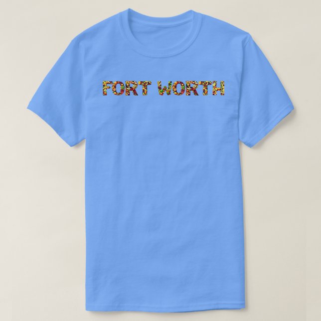 Camiseta Estilo de fruta da cidade Fort Worth (Frente do Design)