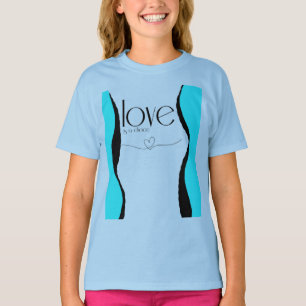 Camiseta estilo de garota adolescente