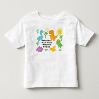 Camiseta Estilo de Giz Editável – Dinossauro Roarsome