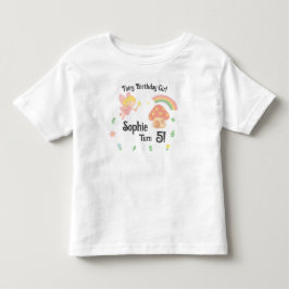 Camiseta Estilo de Giz Editável – Floresta de Cogumelos de