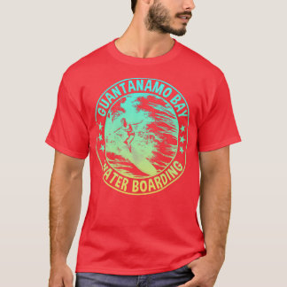 Camiseta Estilo de Gradiente de Embarque de Guantánamo