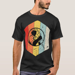 Camiseta Estilo de Gráfico da Imagem Eletrônica Retroativa