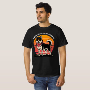 Camiseta Estilo de Grafite Cão Arte Clássica