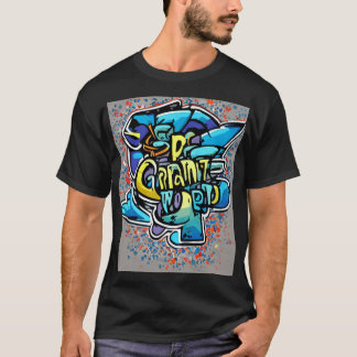Camiseta Estilo de Grafite Colorido TDesign