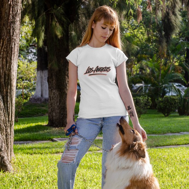 Camiseta Estilo de Grafite de Los Angeles (Criador carregado)