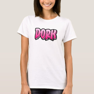 Camiseta Estilo De Grafite Dork Que Diz Dork