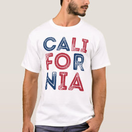 Camiseta Estilo de Grunge California - Camisa-T de Homens