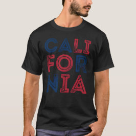 Camiseta Estilo de Grunge California - Camisa-T de Homens