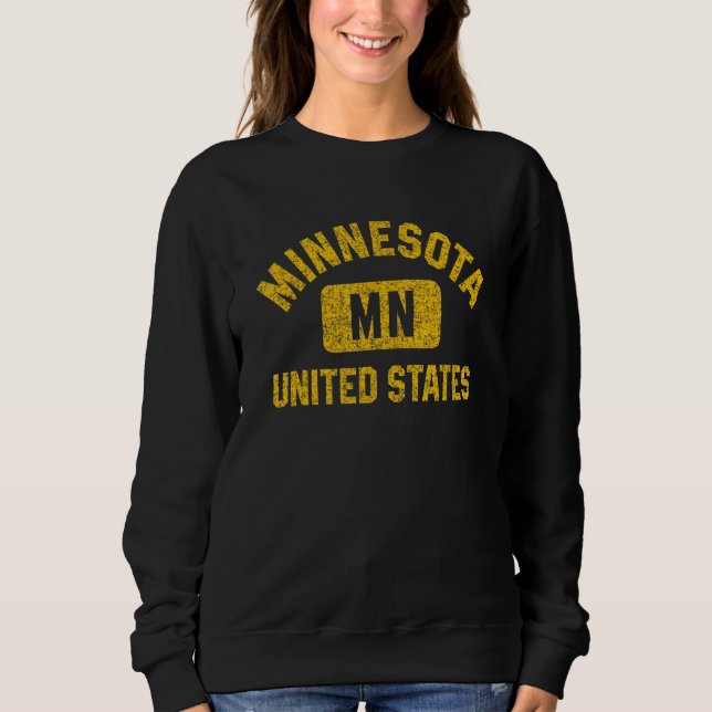 Camiseta Estilo de Gym Minnesota - Impressão âmbar desapont (Frente)