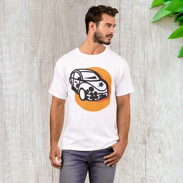 Camiseta Estilo de Hippie Cute do Carro de Potência da Flor (Criador carregado)