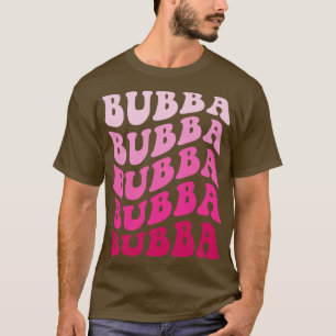 Camiseta Estilo de Hippie de Texto Repetido Cor-de-Rosa-Cin