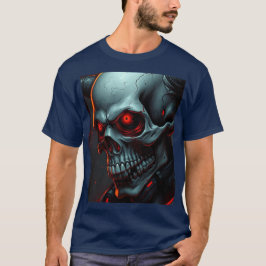 Camiseta Estilo de Histórias em quadrinhos Crânio Ilustraçã