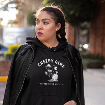 Estilo de horror feminino assustador