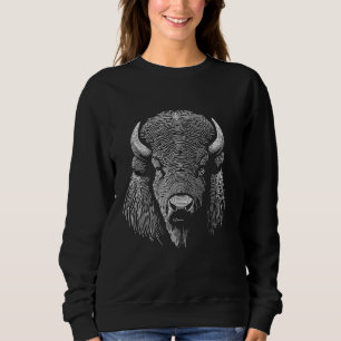 Camiseta Estilo de Impressão Digital - Mãe Pai Bison Americ