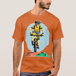 Camiseta Estilo de Jogos Retroativos de Arte de Pixel Montt