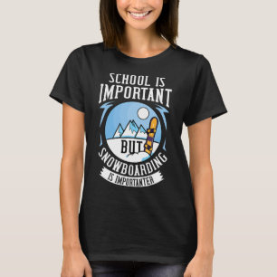Camiseta Estilo de Liberdade Engraçado pela Montanha Snowbo