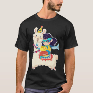 Camiseta Estilo de Llama Cute Alpaca Gráfico Plus Tamanho 1