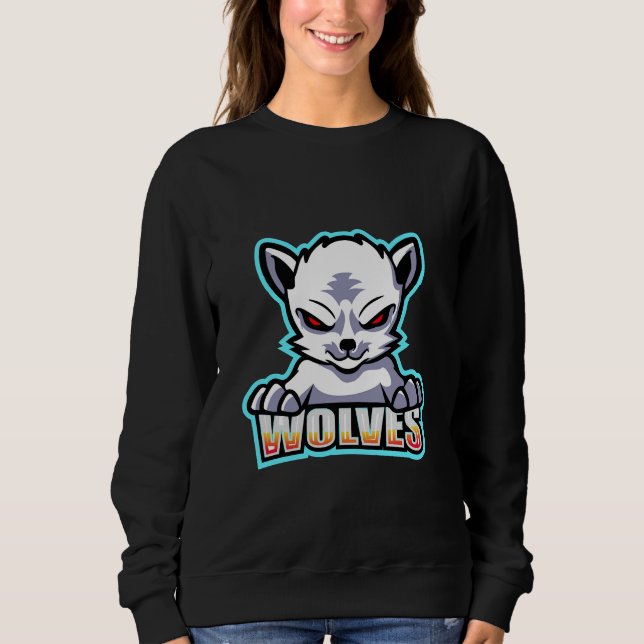 Camiseta Estilo de Lobos roucos (Frente)