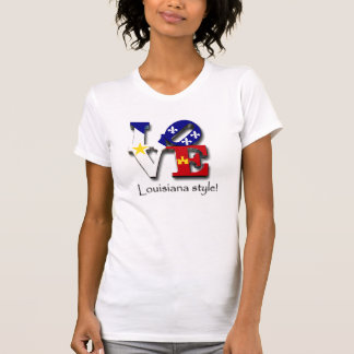 Camiseta Estilo de Louisiana do amor