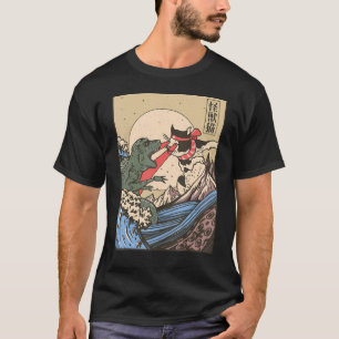Camiseta Estilo de luta de Kaiju japonês Gato vs Monstro de