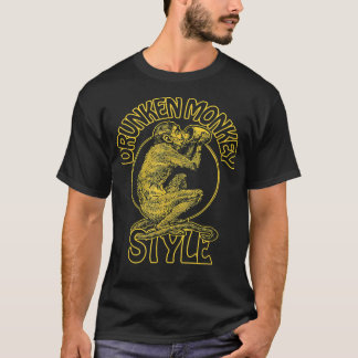 CAMISETA ESTILO DE MACACO SECO KUNG FU BOXING 70 SAKE WINE