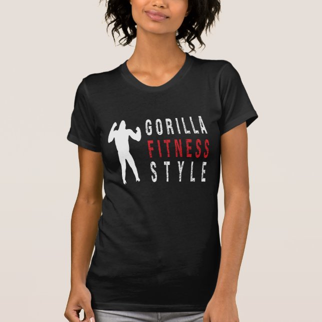 Camiseta estilo de malhação gorila (Frente)