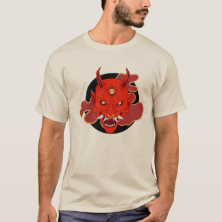 Camiseta Estilo de Máscara Hannya Japonês Tradicional