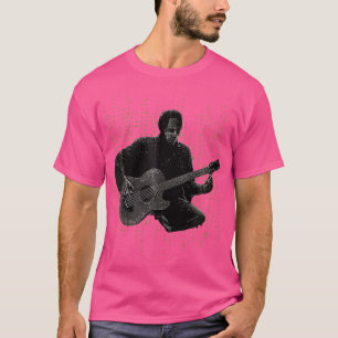 Camiseta Estilo de Matriz de Violão Acústico Jogador de Ban