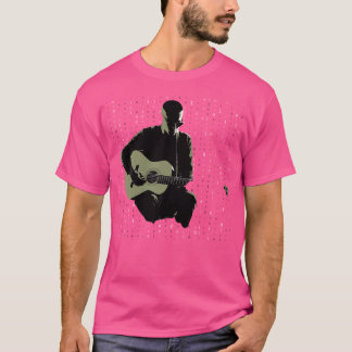 Camiseta Estilo de Matriz de Violão Acústico Jogador de Ban