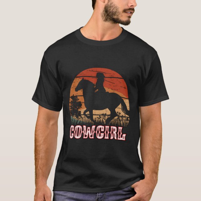 Camiseta Estilo de Montaria de Vaquejada Rodeio Rancho Texa (Frente)