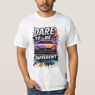 Camiseta Estilo de Motivação Grafite de Carro Esportivo de