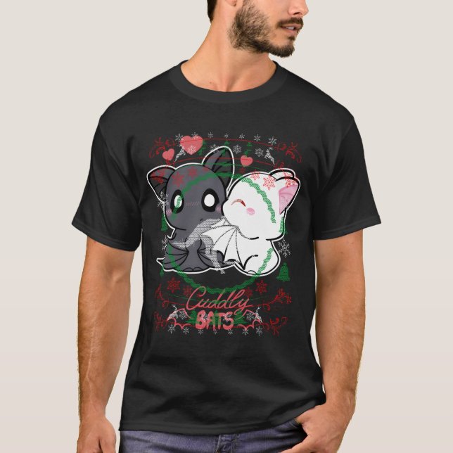 Camiseta Estilo de Natal Feio Garota Cowgirl Andando no Xma (Frente)