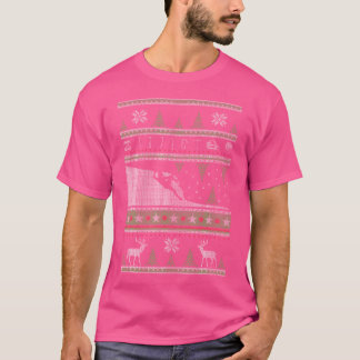 Camiseta Estilo de Natal Feio Subindo Rock Presente