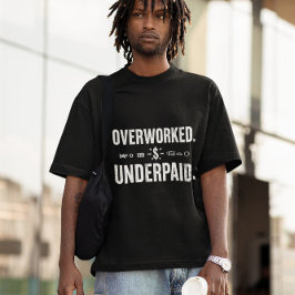 Camiseta Estilo de Oferta de Trabalho Engraçado Não Pago em