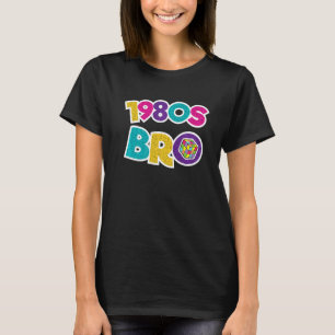 Camiseta Estilo de Padrão do Partido dos Anos 80 - Bro 1980