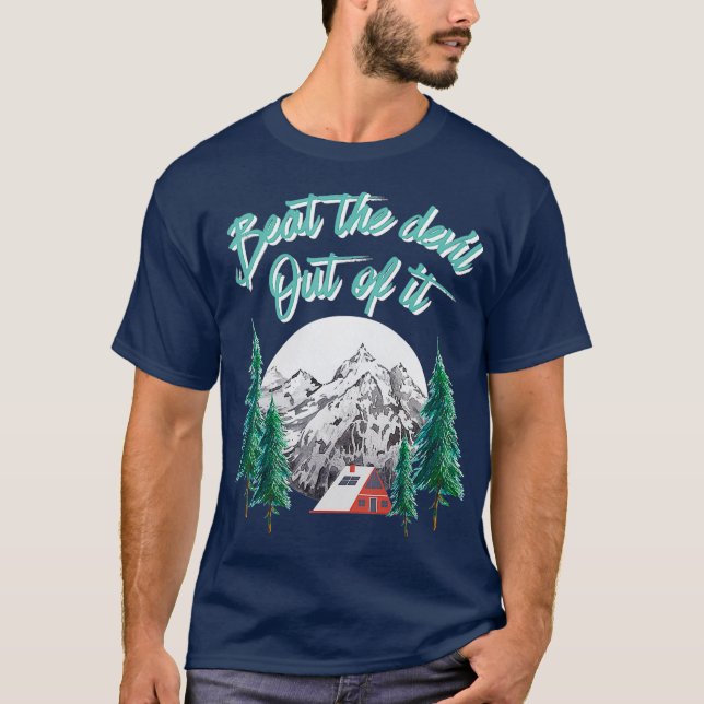 Camiseta Estilo De Paisagem Da Floresta Do Diabo (Frente)