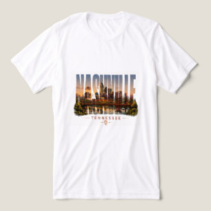 Camiseta 🎸 Estilo de Paisagem Urbana de Luxo Editorial de