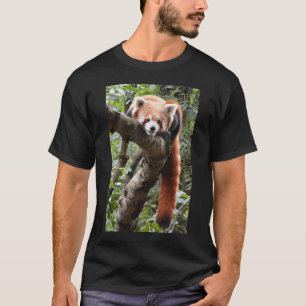 Camiseta Estilo de Panda Vermelha de Refrigeração