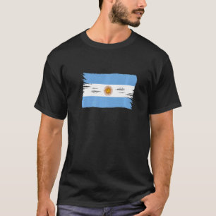 Camiseta Estilo de Pincel Vintage (Argentina)