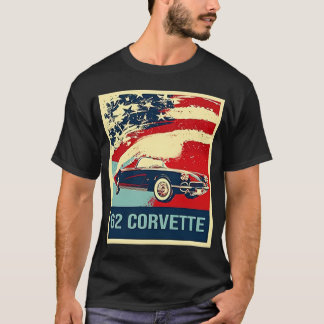 Camiseta Estilo de Pop de Arte Corvette C1 1962