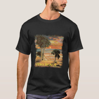 Camiseta Estilo de Praia com Palmeira de Vero Beach