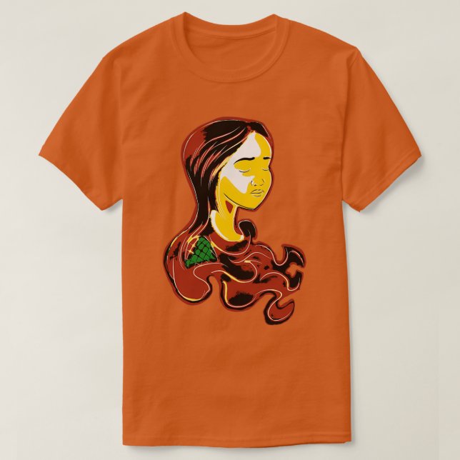 Camiseta Estilo de registro de vinheta de arte retrorreflec (Frente do Design)