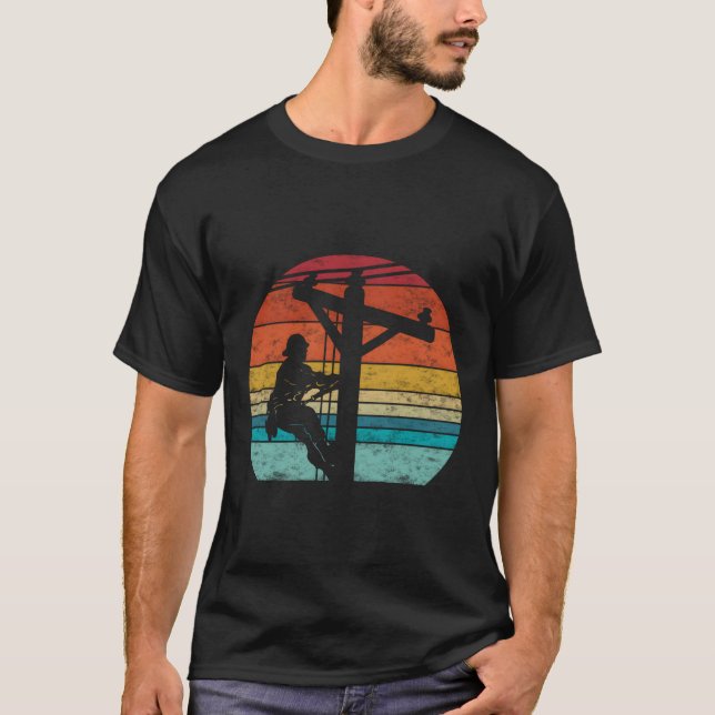 Camiseta Estilo de Retro - Cabo Elétrico (Frente)