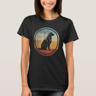 Camiseta Estilo de Retrô de Cachorro Revestido Plano