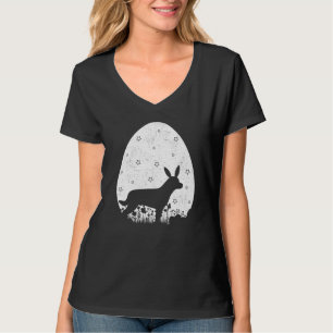Camiseta Estilo de Retrô de Ovos de Páscoa Rottweiler Cacho