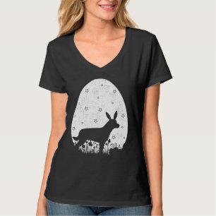 Camiseta Estilo de Retrô de Ovos de Páscoa Rottweiler Cacho