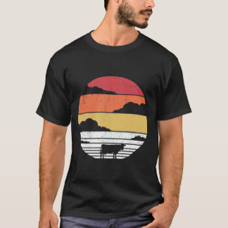 Camiseta Estilo de Retro de Vaca