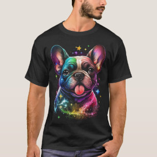 Camiseta Estilo de Retrô de Vintage Sunset 80s Bulldog Fran