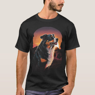 Camiseta Estilo de Retrô de Vintage Sunset 80s - Pastor Aus