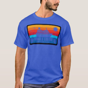 Camiseta Estilo de Retro do Cruzeiro da Família Antártica V